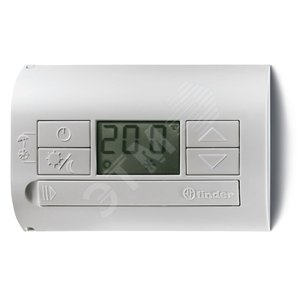 Комнатный настенный термостат, электронный, с цифровым дисплеем, ВКЛ/ВЫКЛ/ЛЕТО/ЗИМА (Черный цвет)