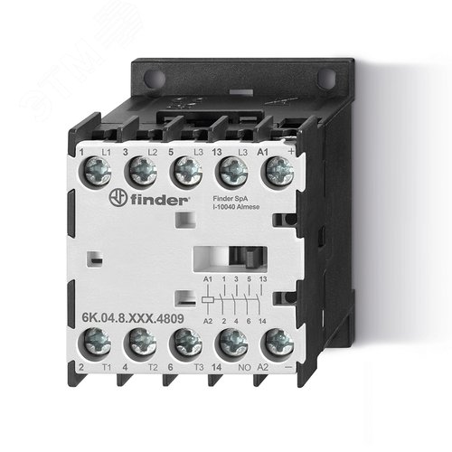 Изображение товара Мини-Контактор 3NO 12А (АС3 400В) + 1NO 2А 24В ВС IP20 (шт)