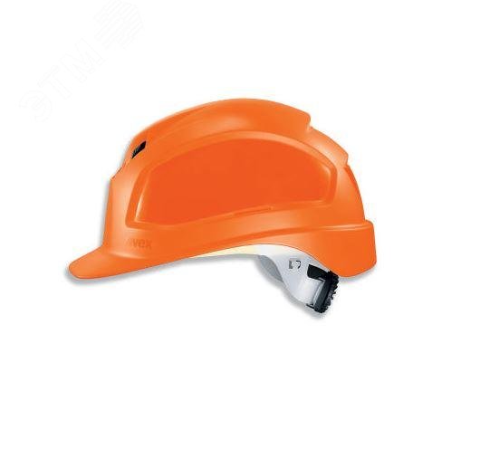Изображение товара Каска uvex Феос B-WR, PE, храповик, текстильное оголовье, оранжевая (шт)