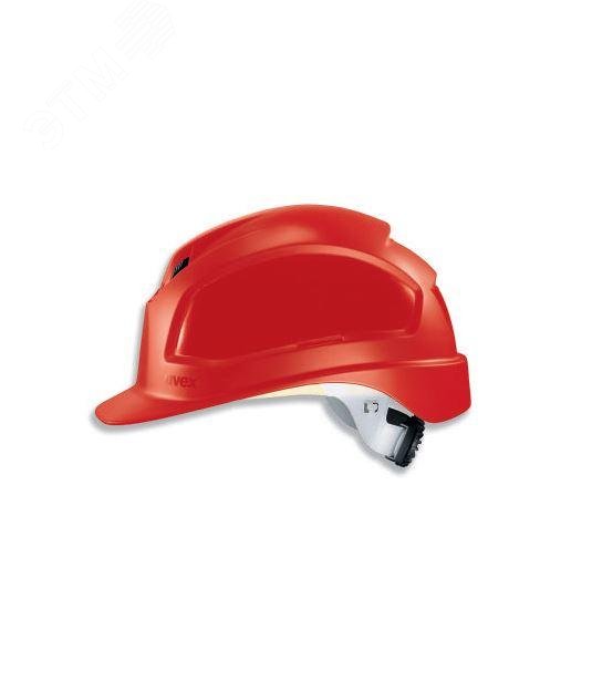 Изображение товара Каска uvex Феос B-WR, PE, храповик, текстильное оголовье, красная (шт)