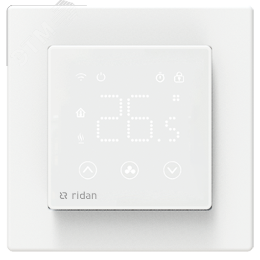 Изображение товара Комнатный сенсорный встраиваемый термостат RSmart-SW с Wi-Fi управление