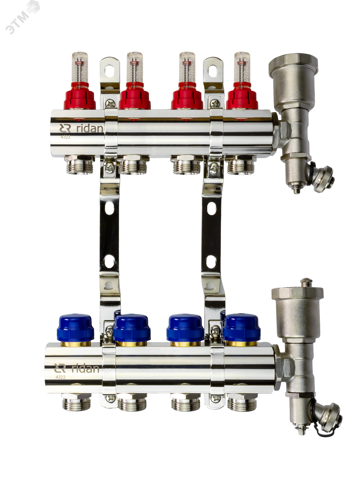 Изображение товара Коллекторная группа FHF-4RF с расходомерами и воздухоотводчиками