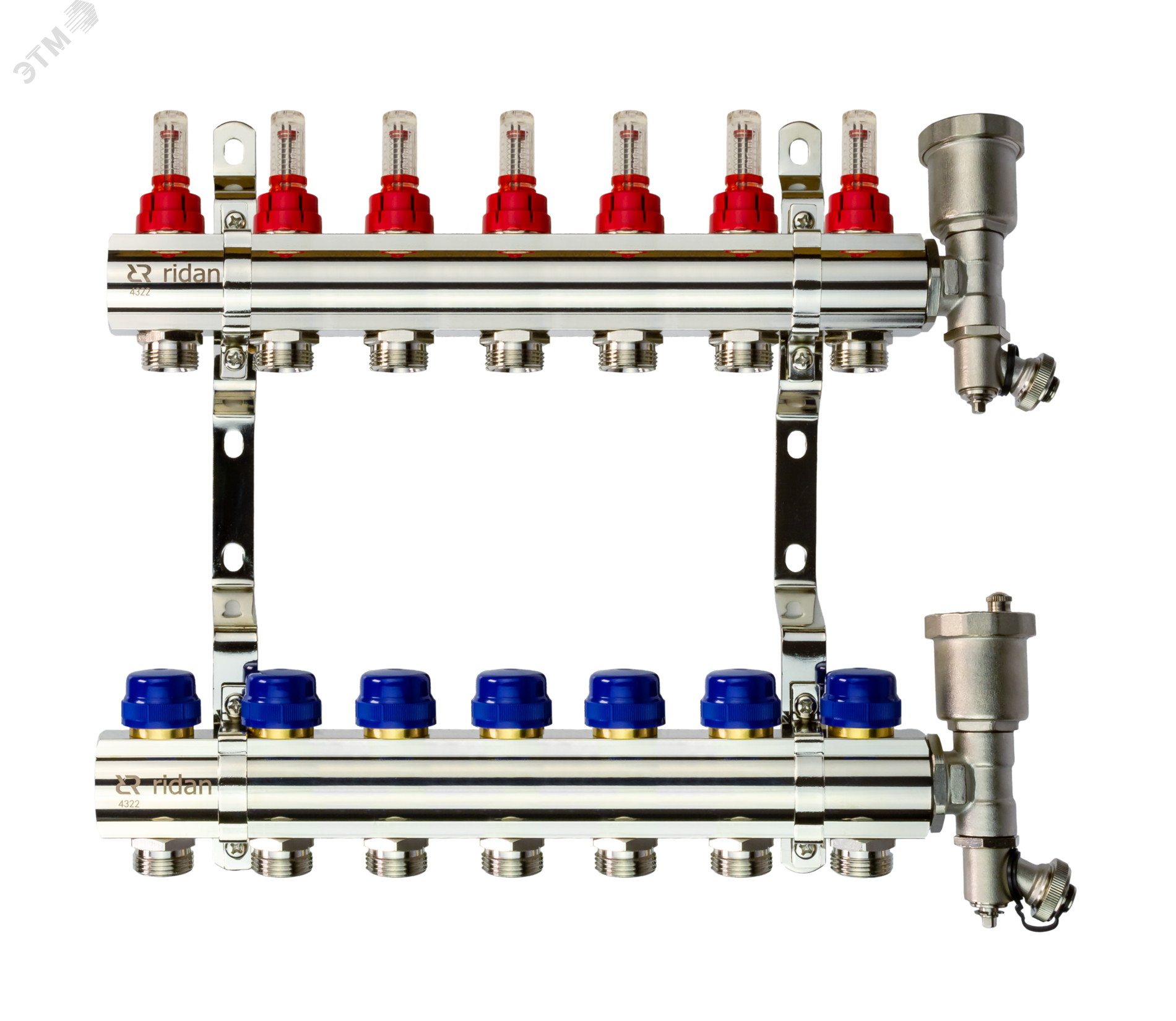 Изображение товара Коллекторная группа FHF-7RF с расходомерами на 7 контуров