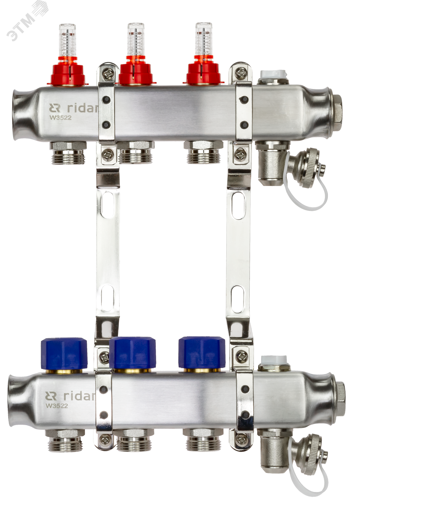Изображение товара Коллекторная группа SSM-3RF с расходомерами для напольного отопления