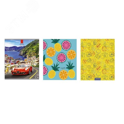 Изображение товара Тетрадь общая Апплика Штампы А5 96 листов в линейку на скрепке (шт)