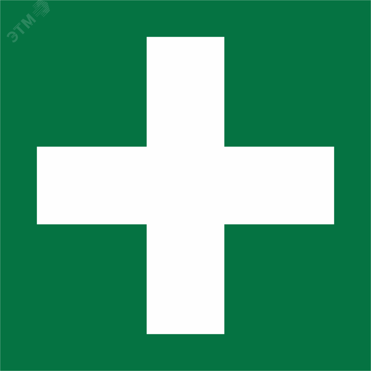 Изображение товара Знак безопасности BL-2020B C08 Медпункт световозвращающий, 200х200 мм