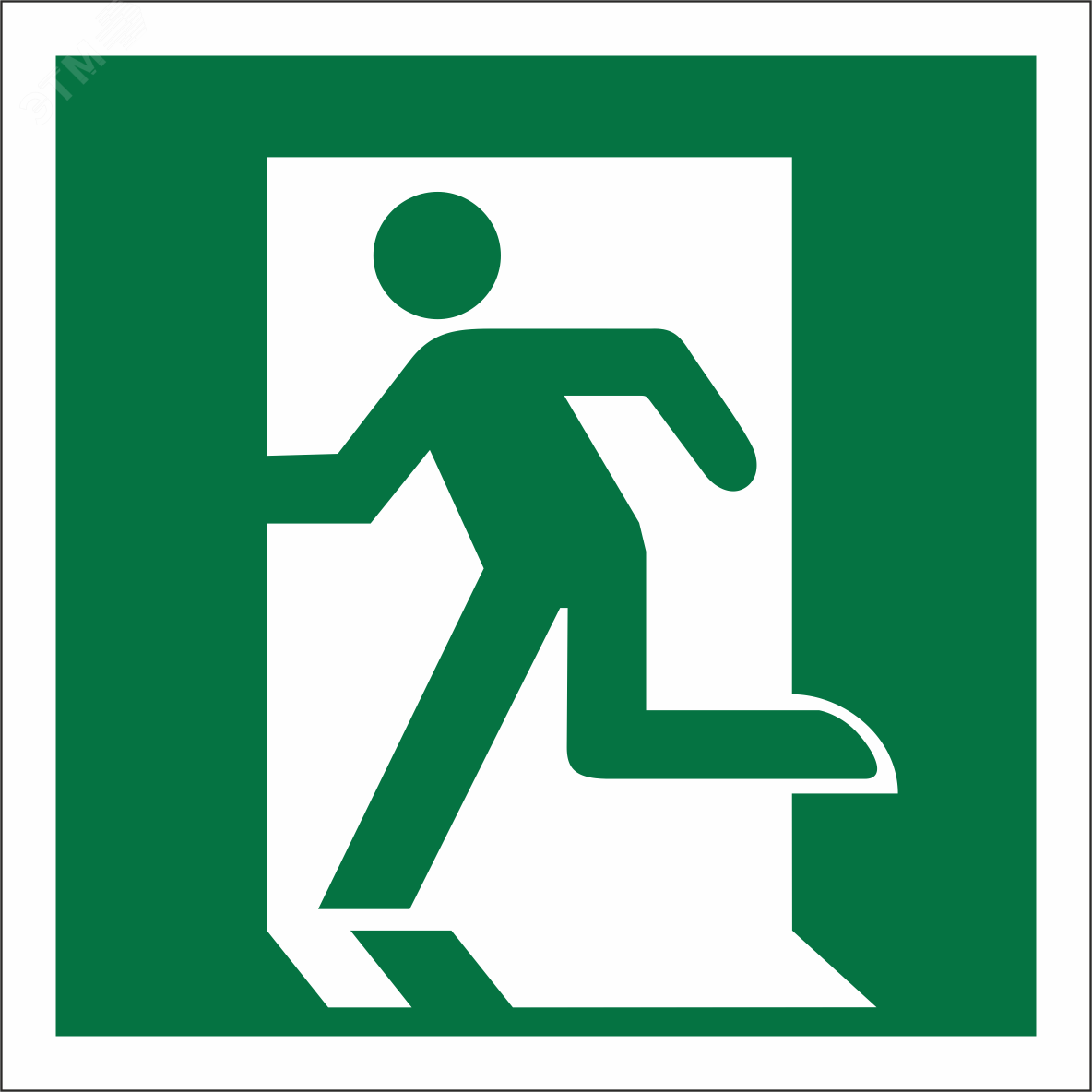 Изображение товара Знак безопасности NPU-2424.E01-01''Выход здесь (лев.)'' (шт)