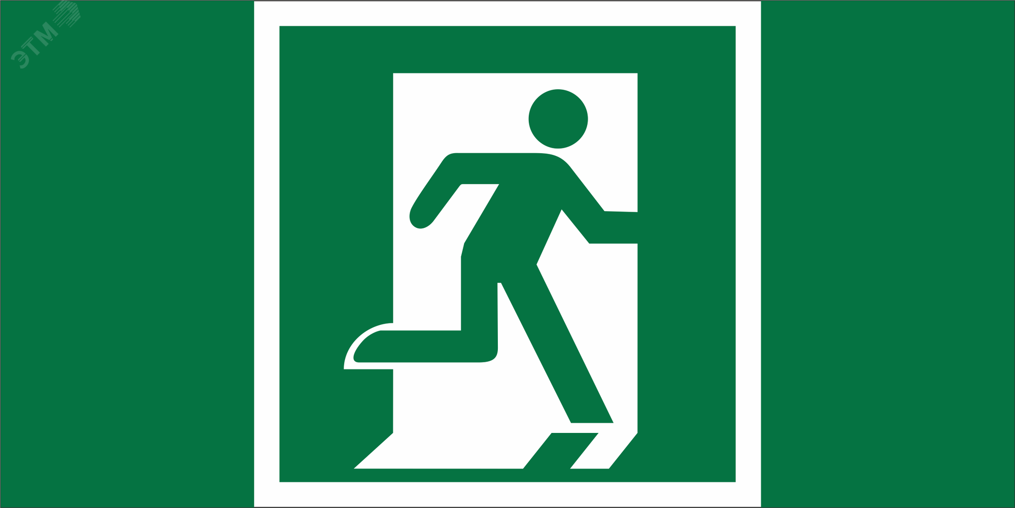 Изображение товара Знак безопасности BL-2010B.E01-02''Выход здесь (прав.)'' (шт)