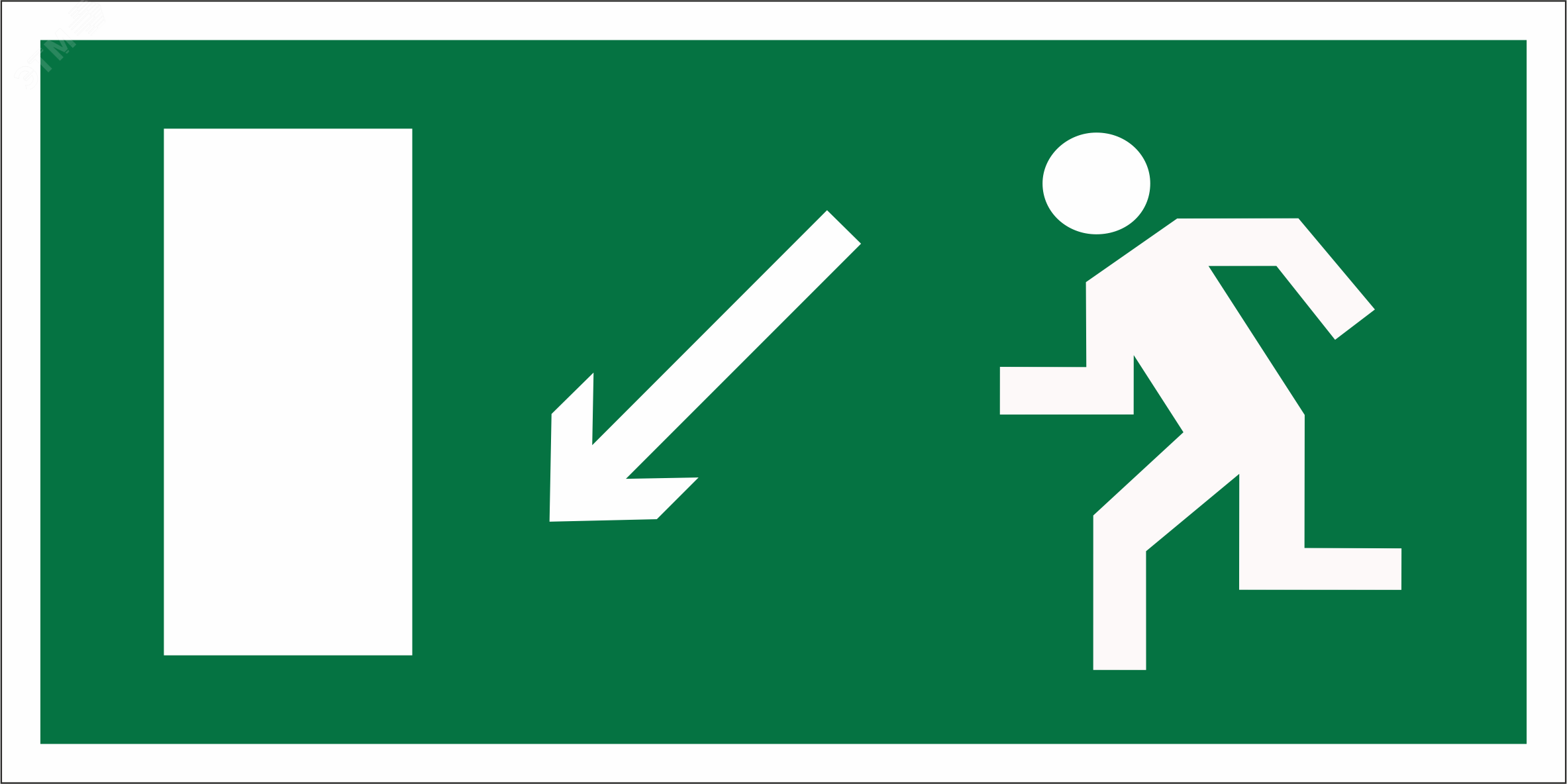 Изображение товара Знак безопасности BL-3517.E08 для эвакуационных выходов