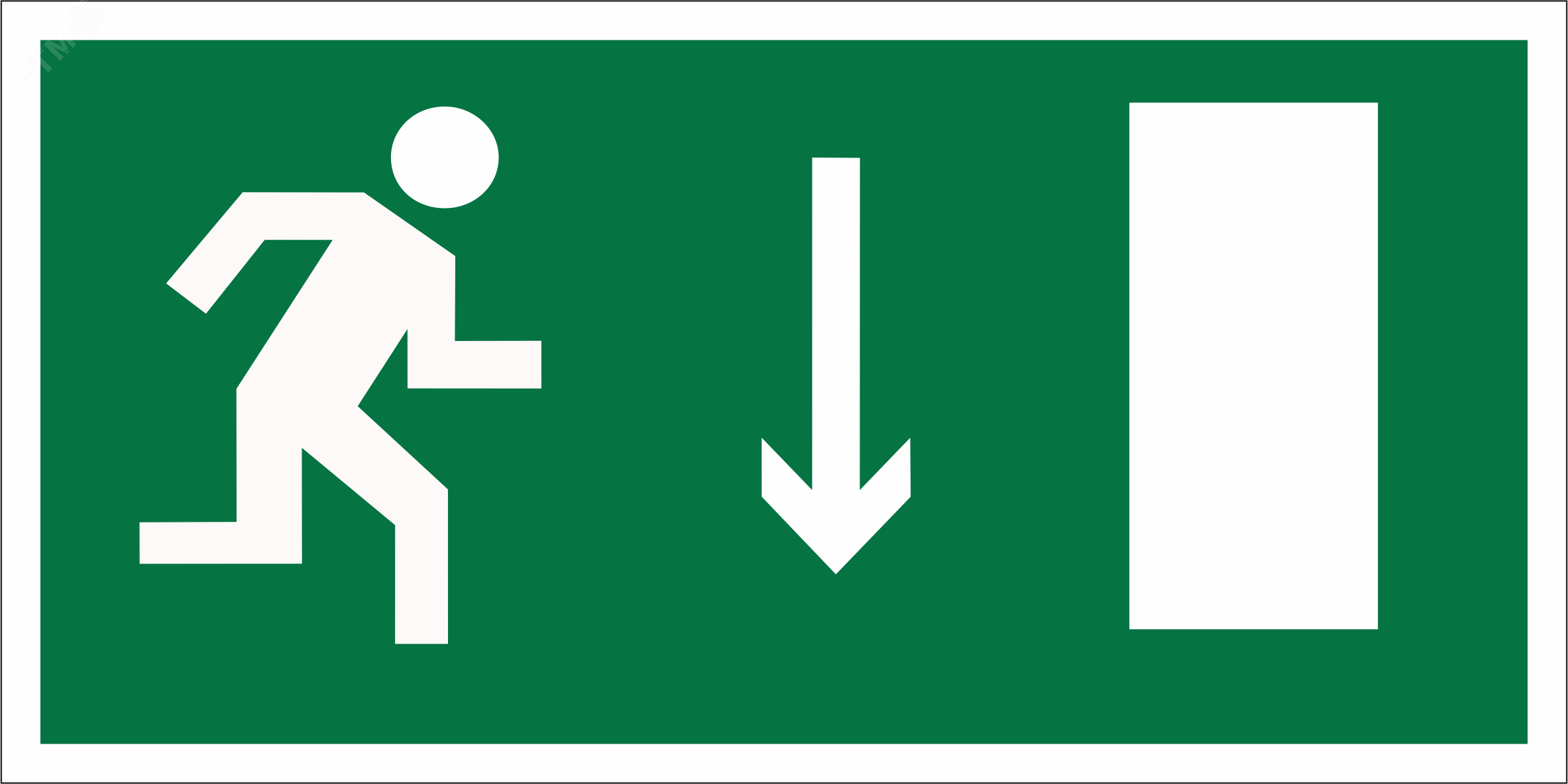 Изображение товара Знак безопасности BL-3015B для указателей эвакуационных выходов световая подсветка