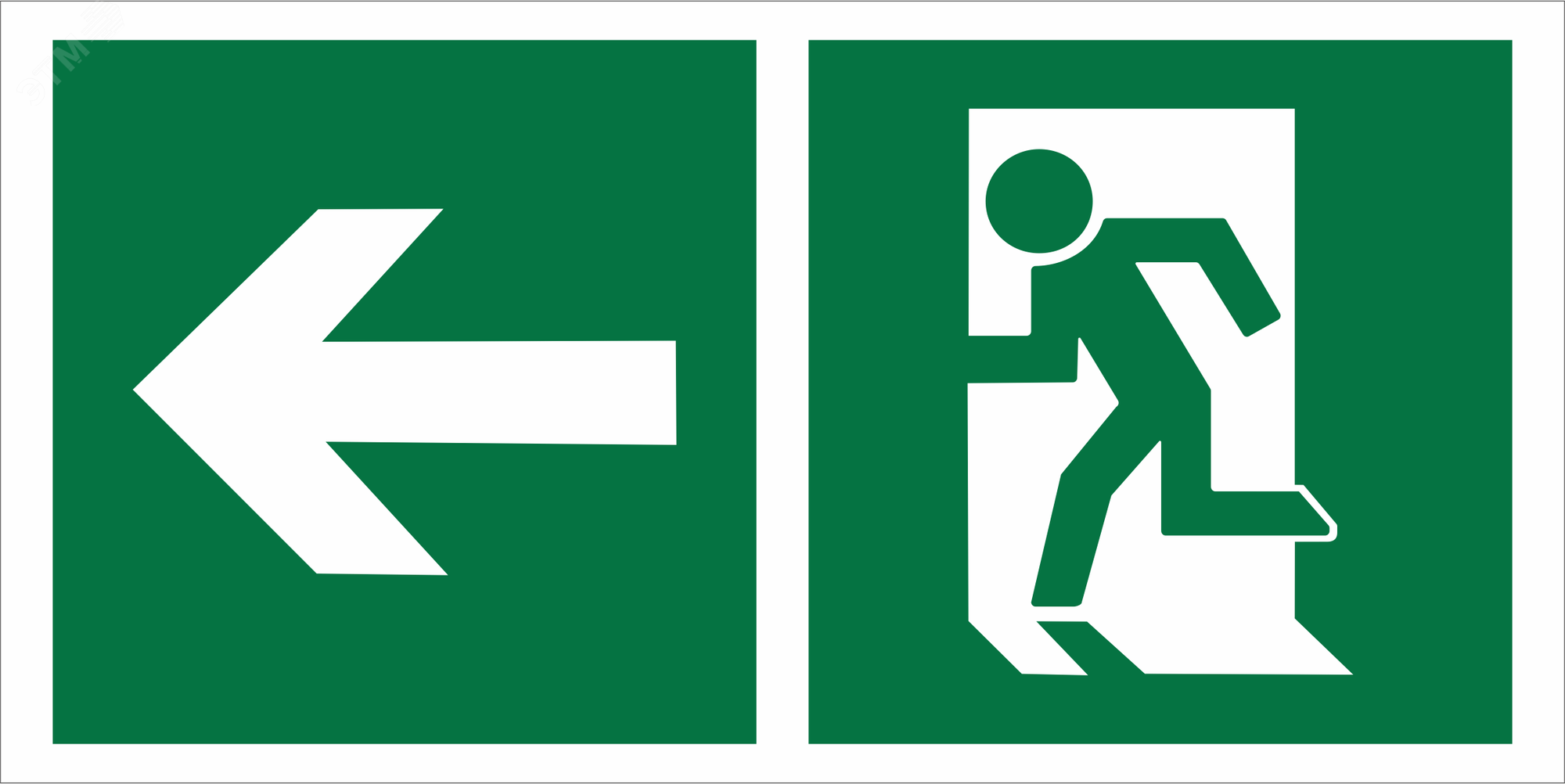 Изображение товара Знак безопасности BL-3015B.E32 для эвакуационного выхода с внутренней подсветкой