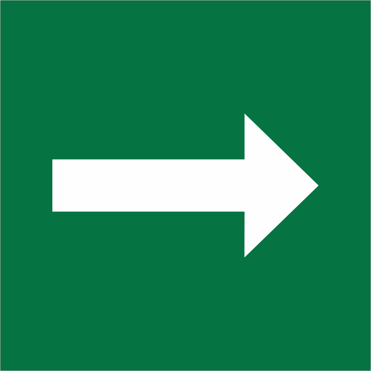 Знак безопасности NPU-1818.C01''Направление движения к защитным сооружениям''