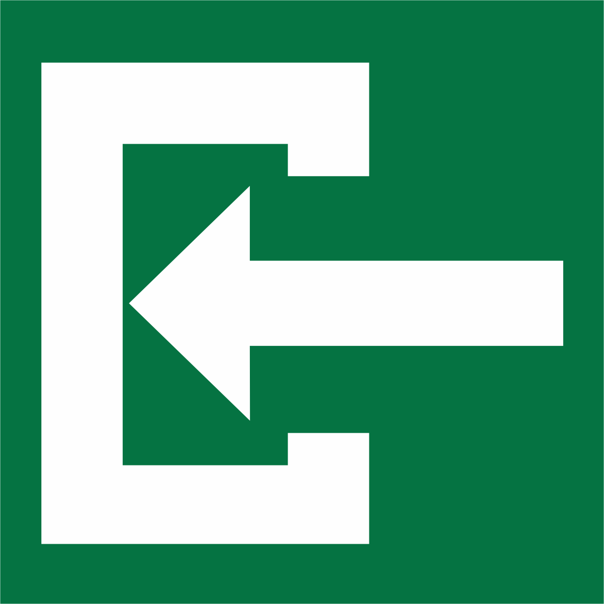 Знак безопасности NPU-1818.C04''Вход''