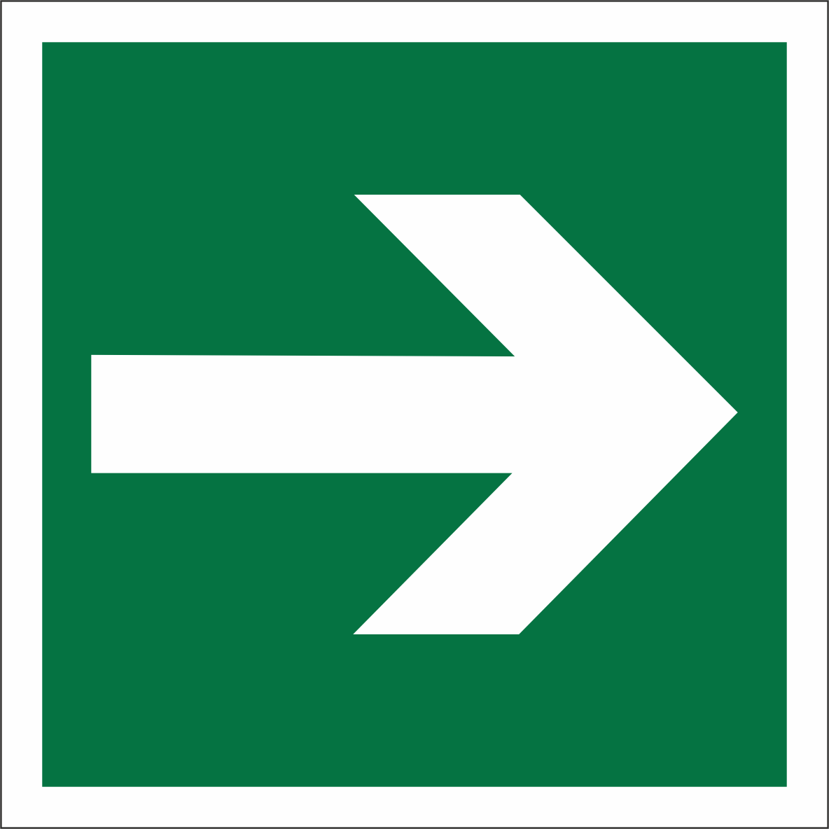 Знак безопасности BL-2020B.E02-01''Направляющая стрелка''