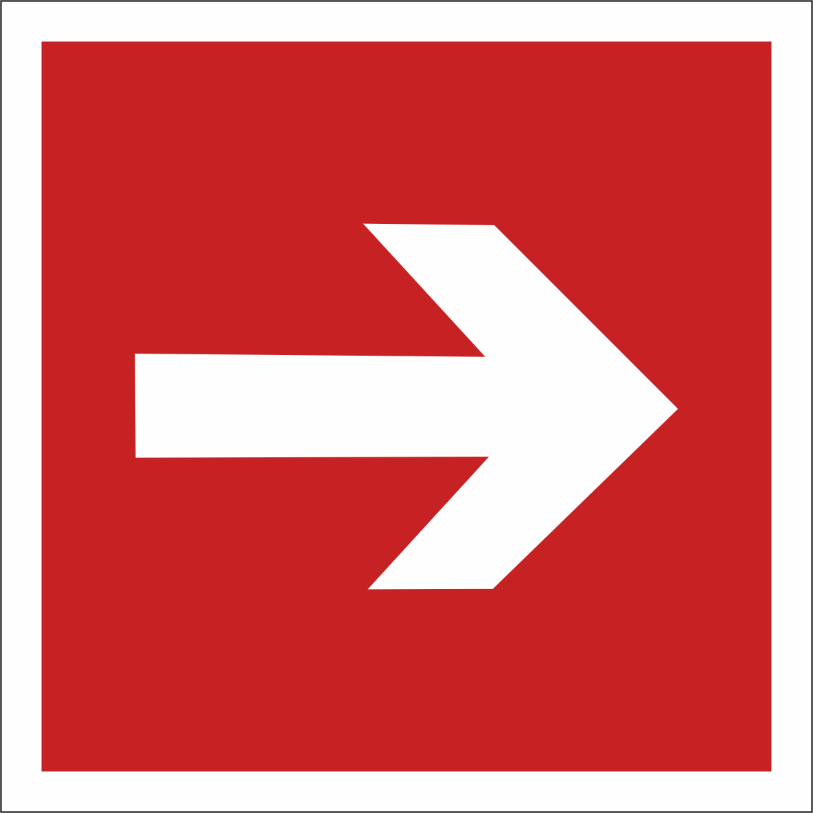 Знак безопасности NPU-1818.F01-01''Направляющая стрелка''