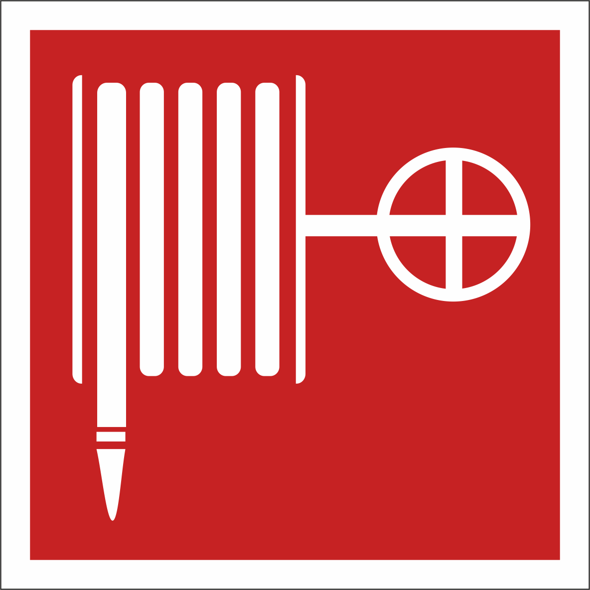 Знак безопасности BL-2020B.F02''Пожарный краН''