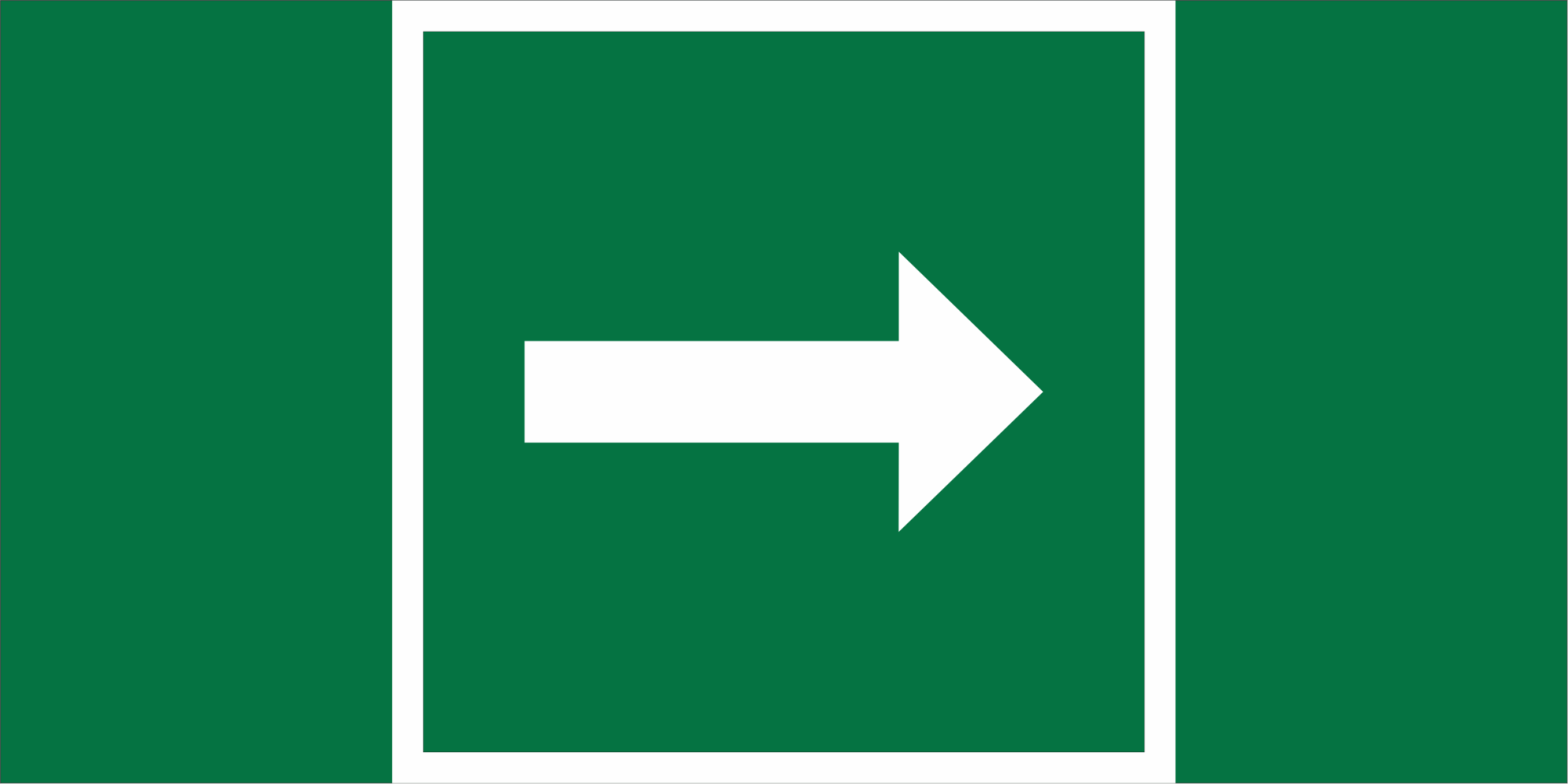 Знак безопасности BL-2010B.C01''Направление движения к защитным сооружениям''