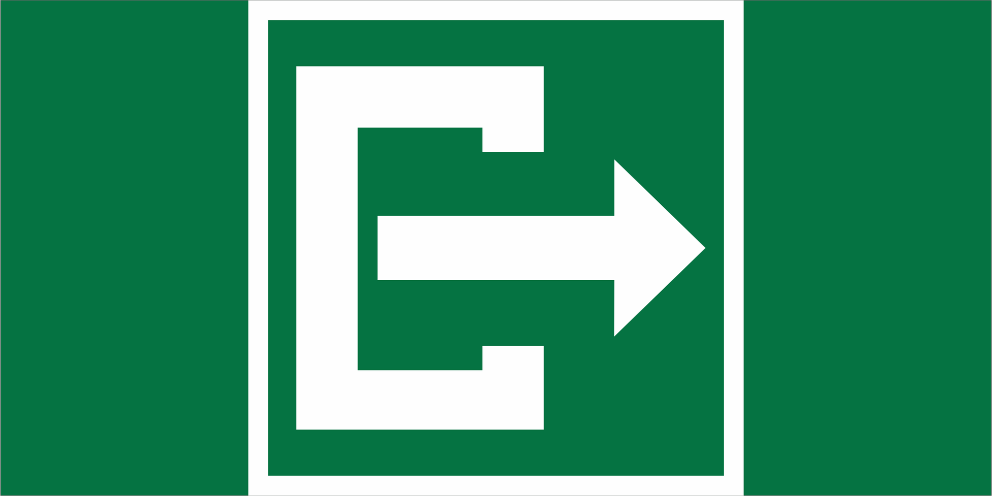 Знак безопасности BL-2010B.C07''Выход''