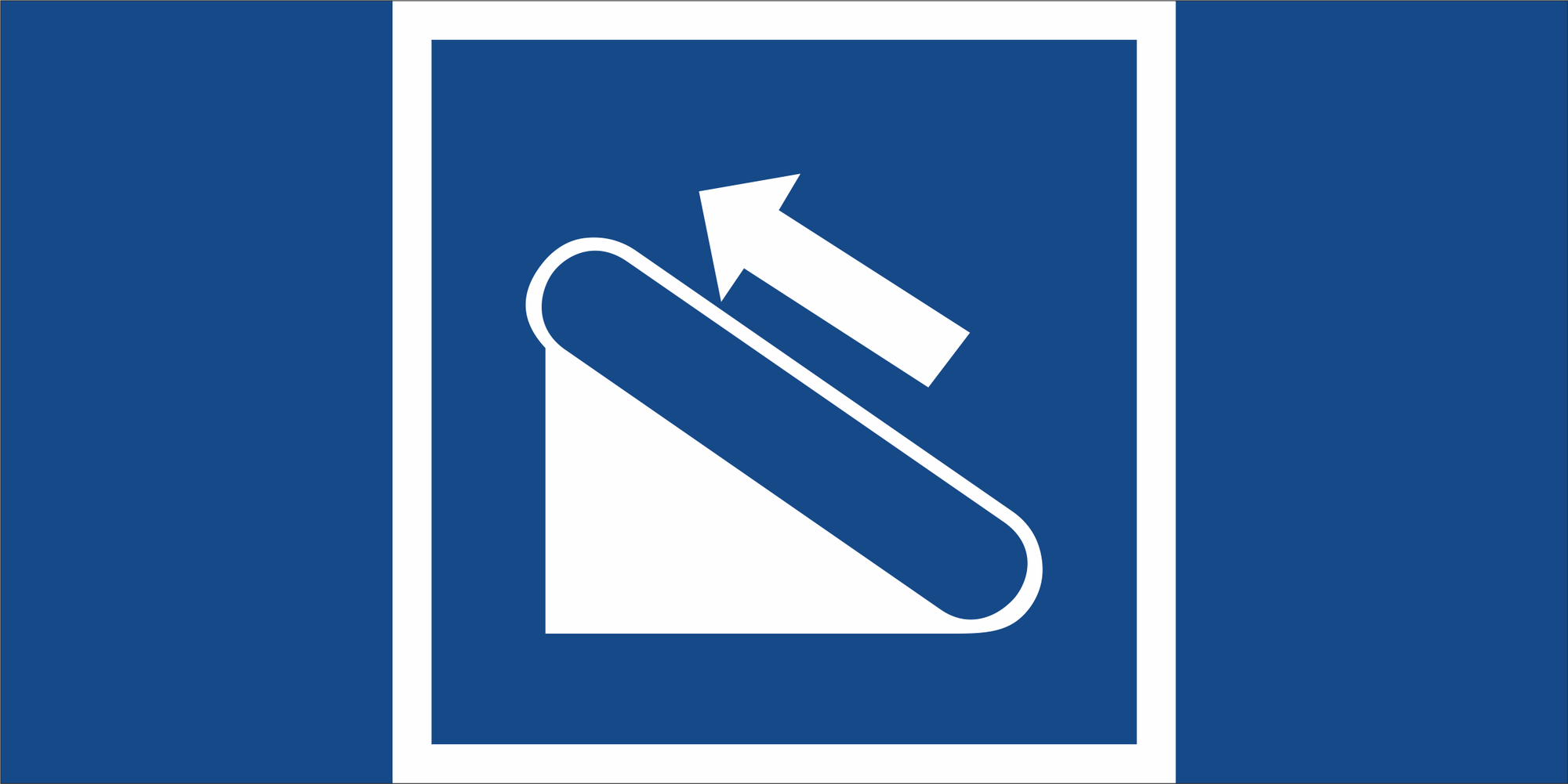 Знак безопасности BL-3015B.D04''Эскалатор (подъёмник)''