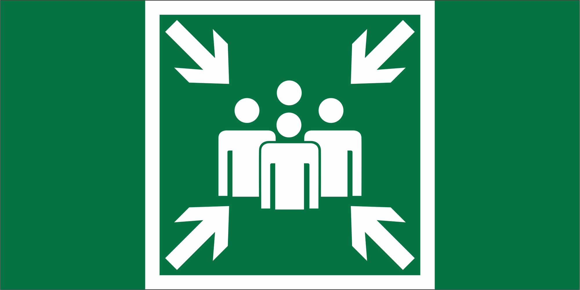 Знак безопасности NPU-1510.E21''Пункт (место) сбора''