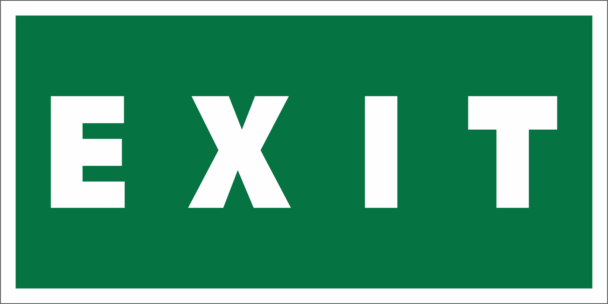 Знак безопасности NPU-3015.E25''EXIT''