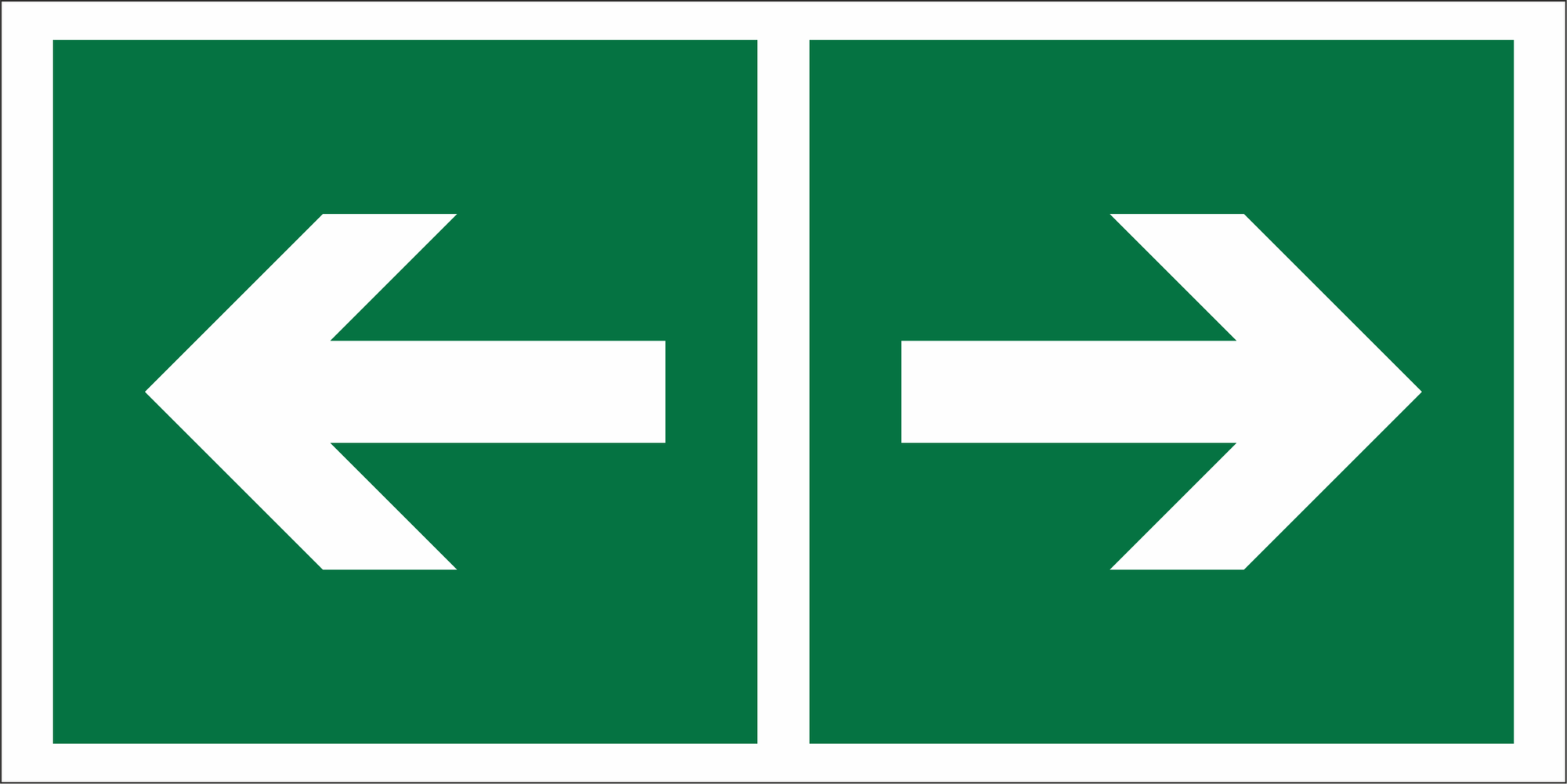 Знак безопасности BL-3015B.E44 Направляющая стрелка налево-направо