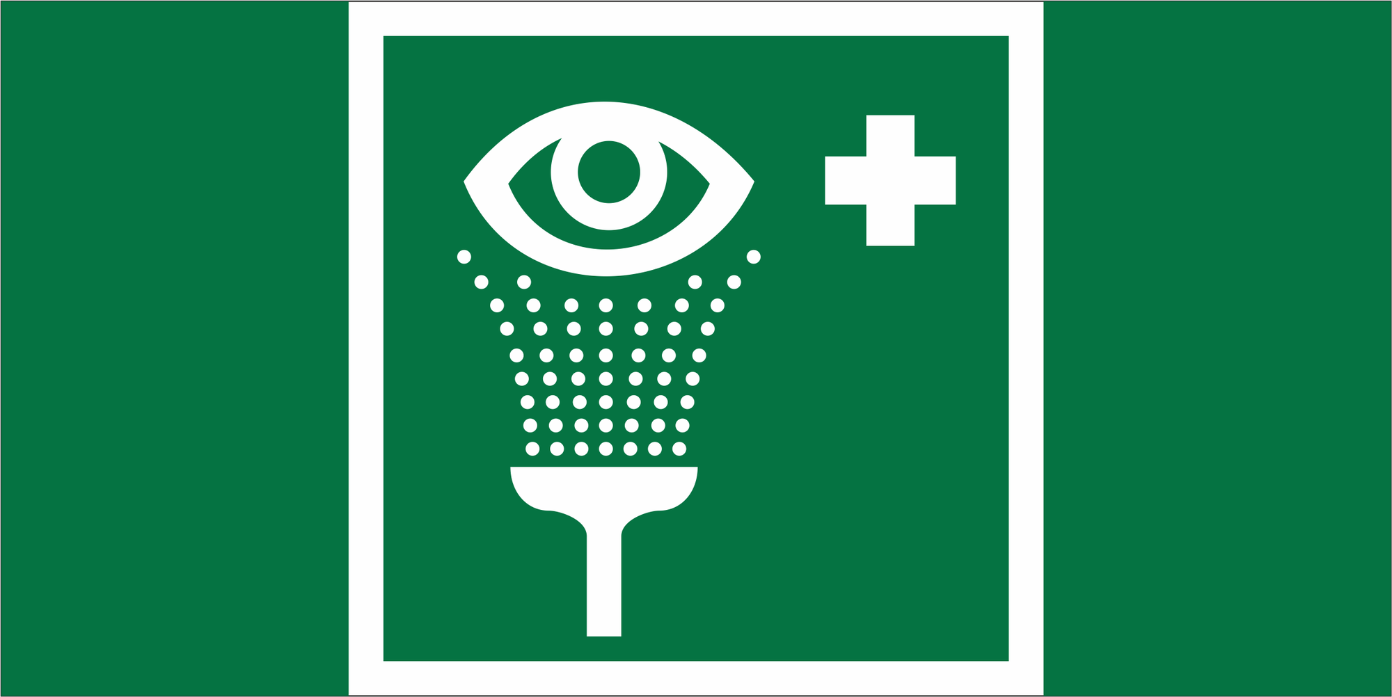 Знак безопасности NPU-7035.EC04''Пункт обработки глаз''