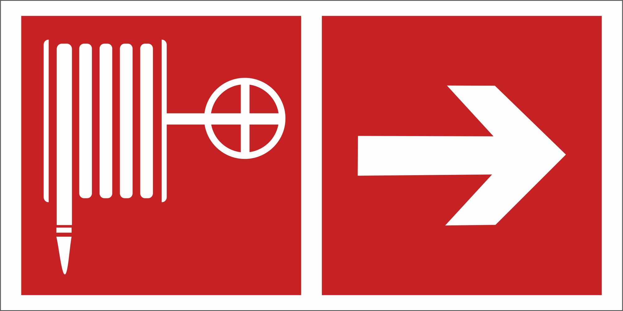 Знак безопасности BL-3015A.F31''Указ. движения к пожарному крану направо''