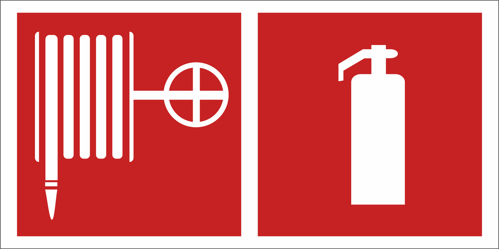 Знак безопасности NPU-2010.F35''Пожарный кран и огнетушитель''