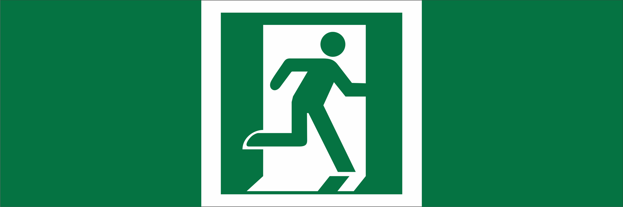 Знак безопасности NPU-3413.E01-02''Выход здесь (прав.)''