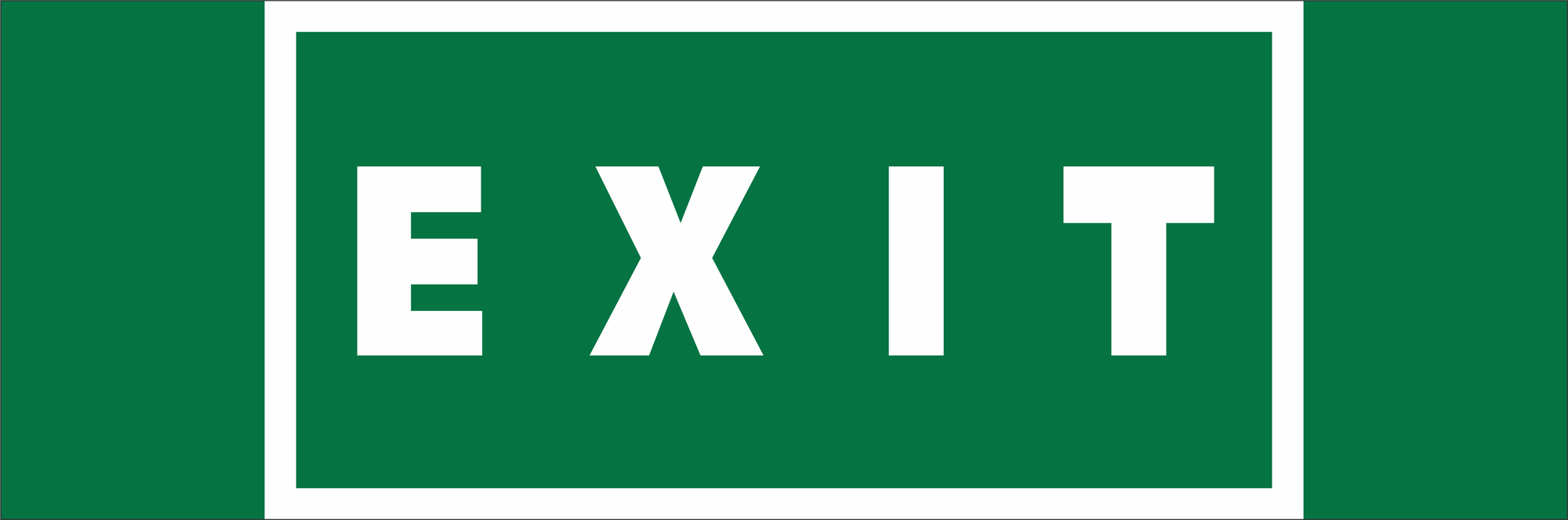 Знак безопасности NPU-3413.E25''EXIT''