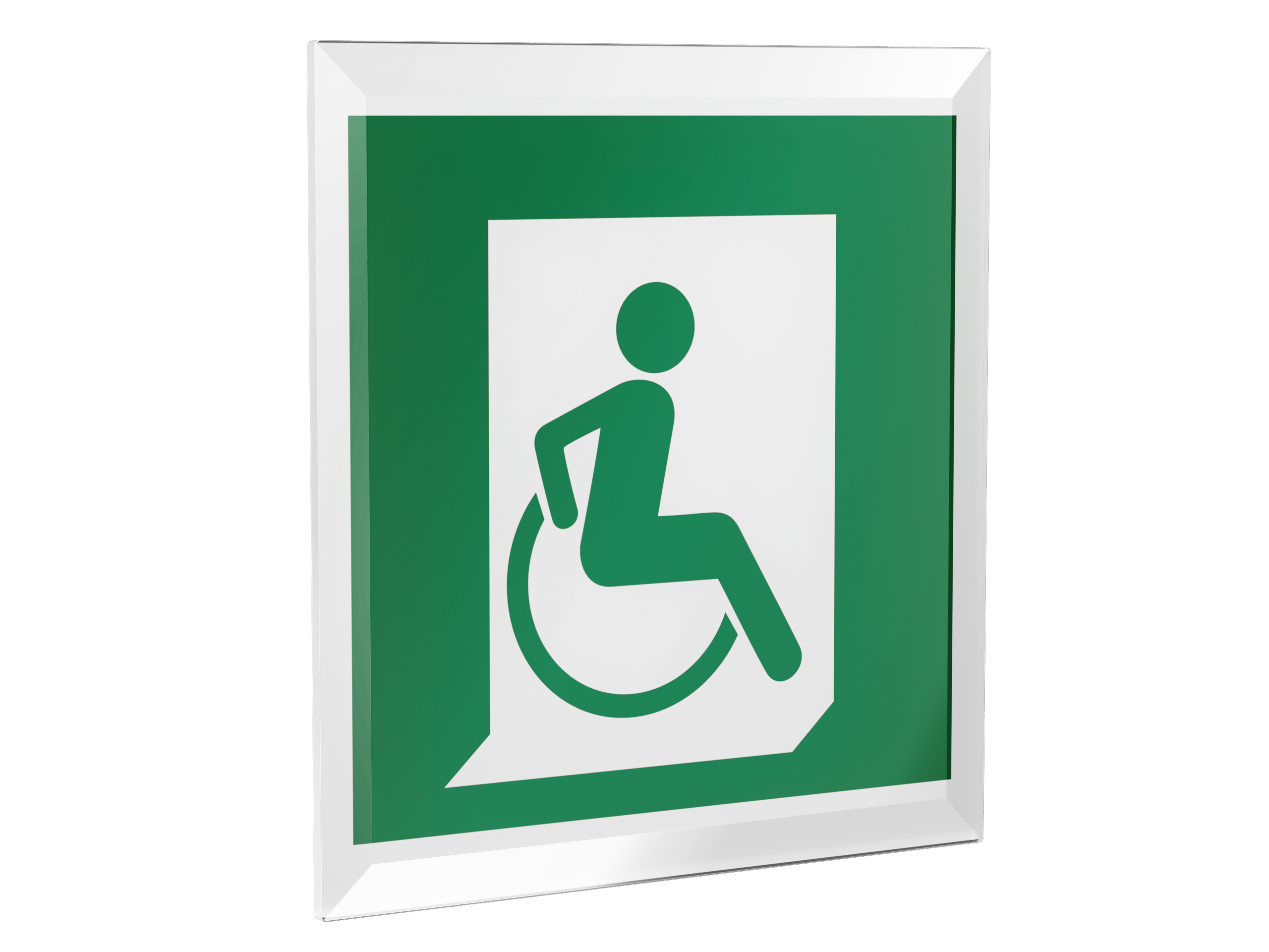 Знак безопасности PS-15164.E60-02''Выход для МГН здесь (правосторонний)''