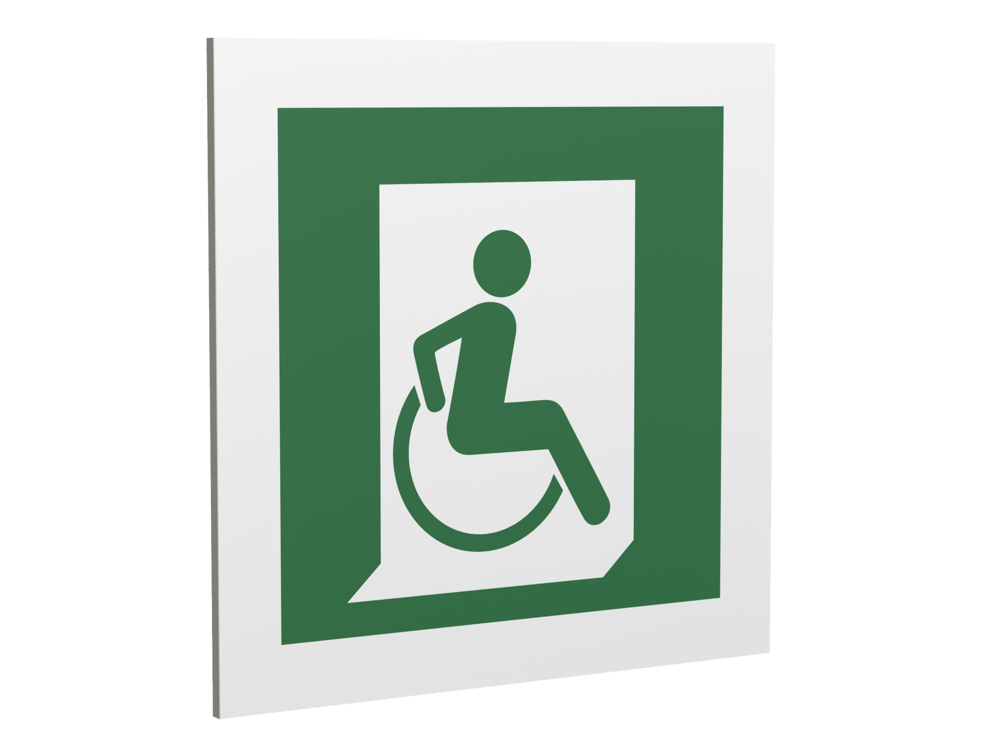 Знак безопасности PT-17176.E60-02''Выход для МГН здесь (правосторонний)''