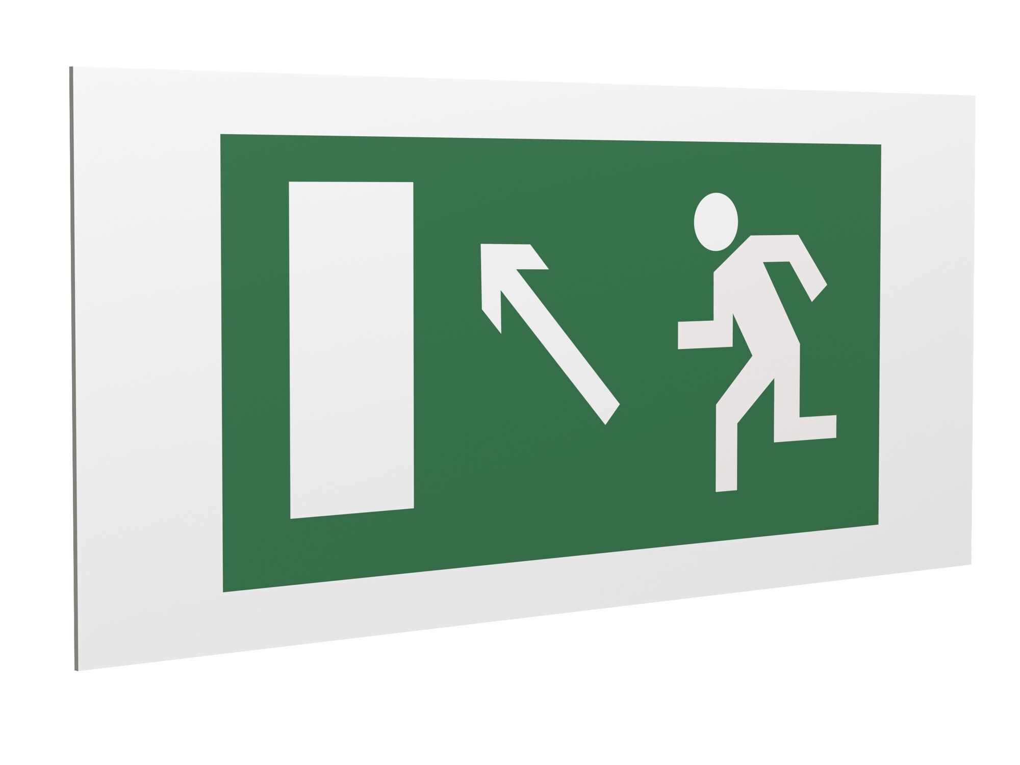Знак безопасности PS-36164.E06''Напр. к эвакуационному выходу налево вверх''