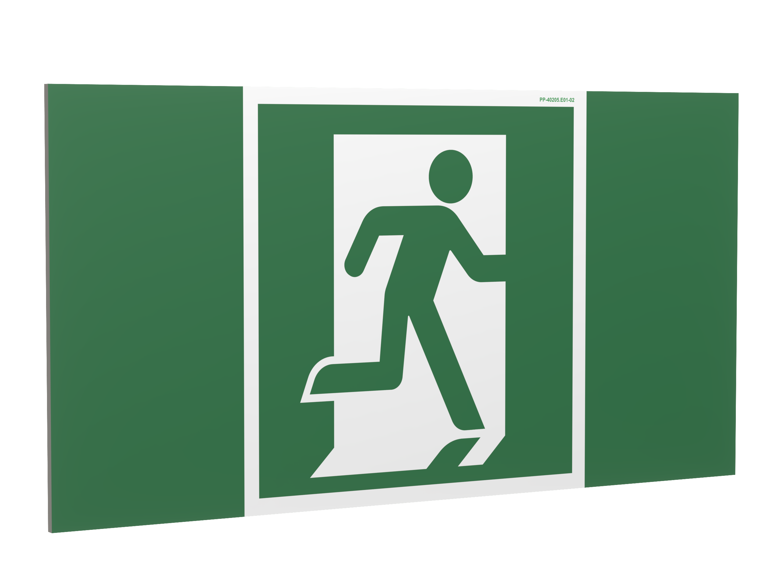 Знак безопасности PP-40205.E01-02''Выход здесь (прав.)''