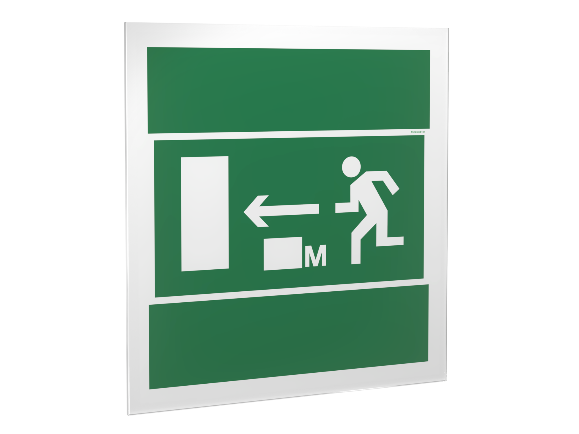 Знак безопасности PS-50506.E102''Направление к эвакуац. выходу направо 25 метров