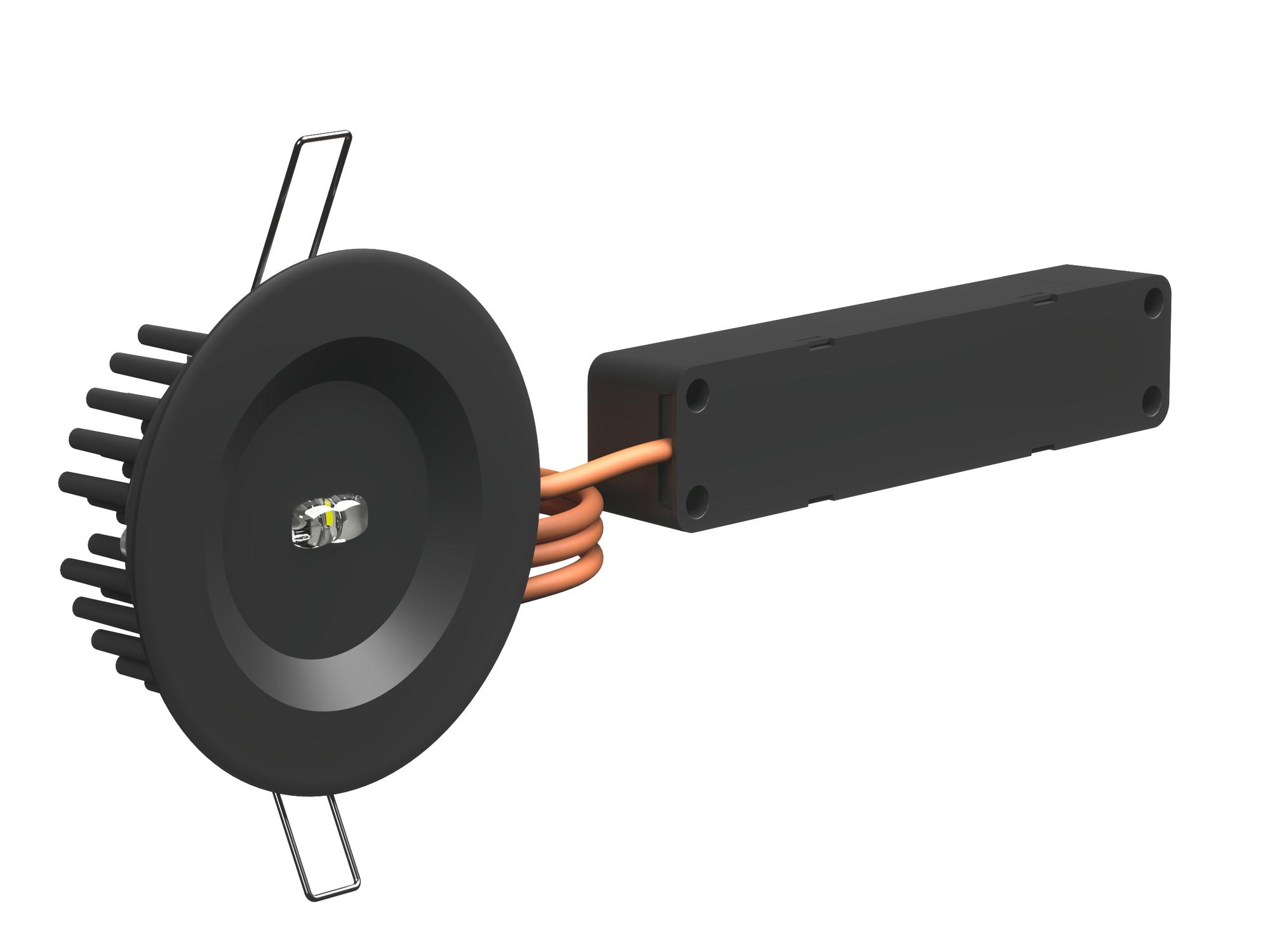 Аварийный светильник BS-ARUNA-10-L2-12/24 IP65 Black