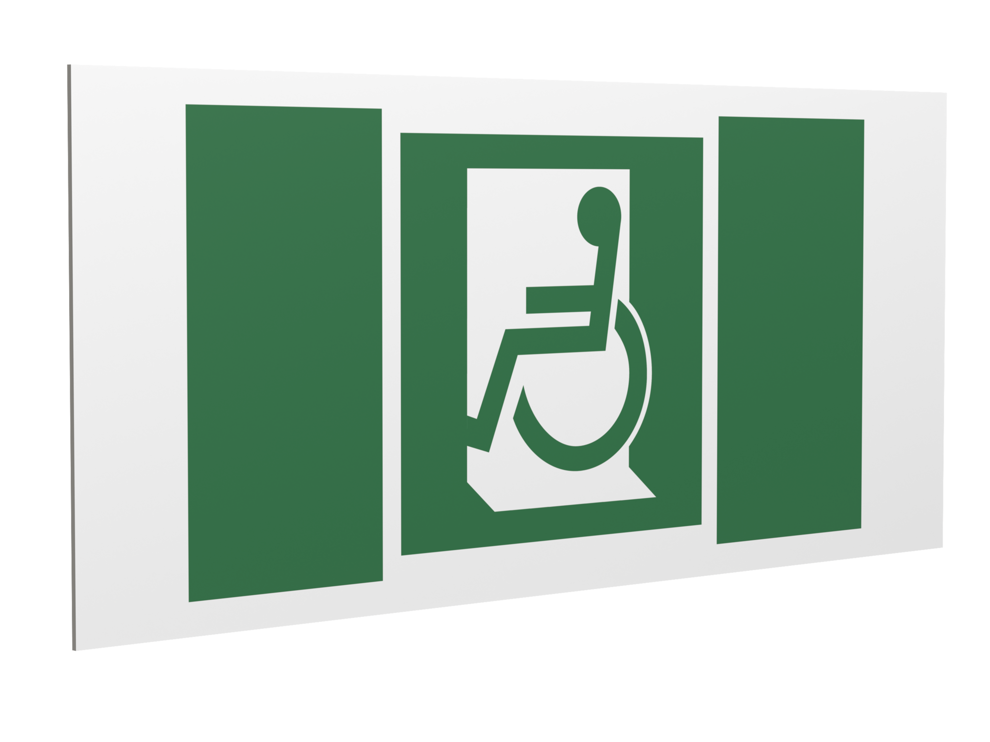 Знак безопасности PP-36162.E60-01''Выход для МГН здесь (левосторонний)''