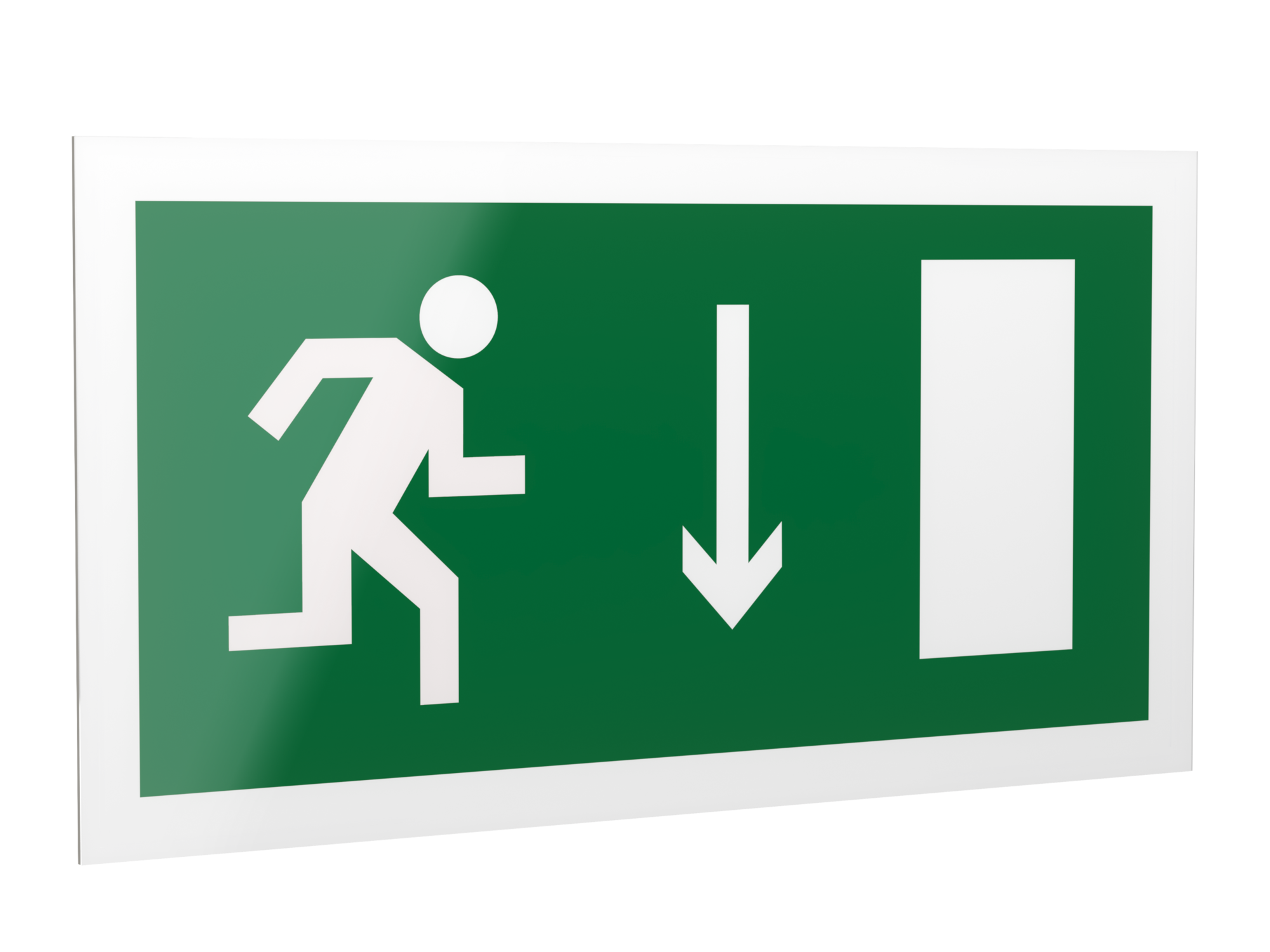 Знак безопасности PS-42226.E09''Указ. двери эвакуац. выхода (прав.)''