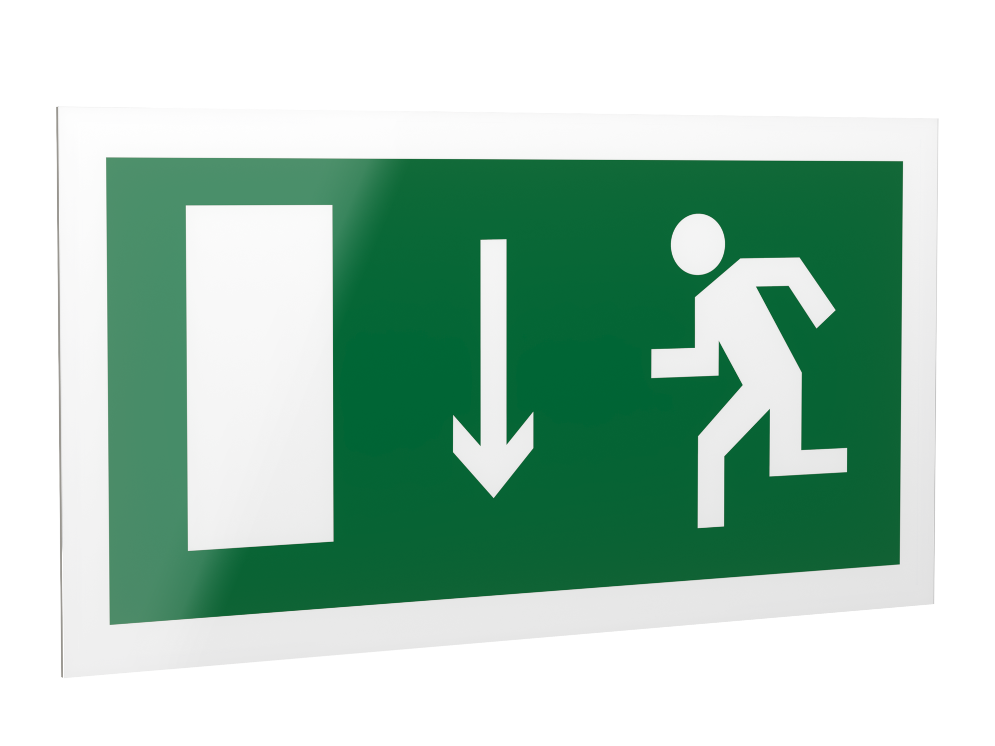 Знак безопасности PP-40205.E10''Указ. двери эвакуационного выхода (лев.)''