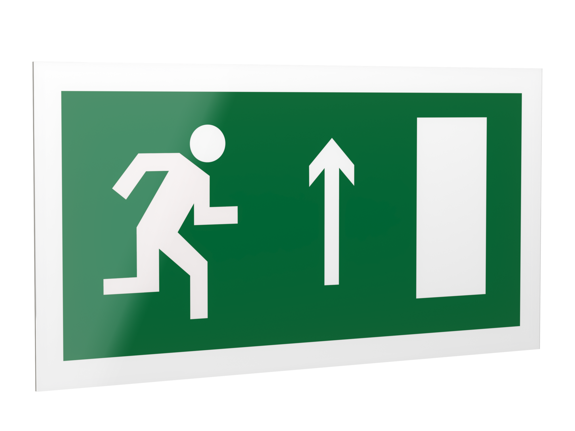 Знак безопасности PS-42226.E11''Напр. к эвакуационному выходу прямо (прав.)''