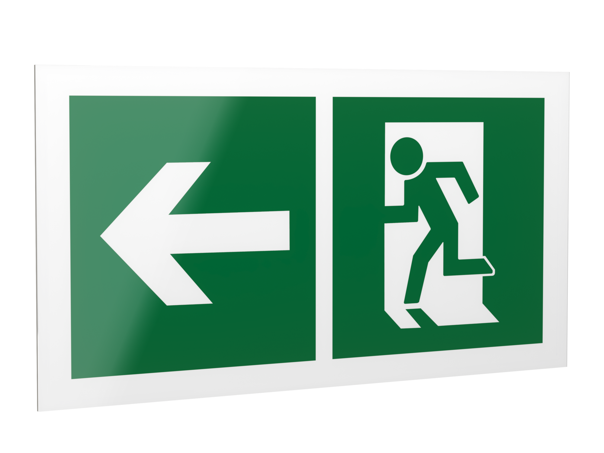Знак безопасности PP-40205.E32''Напр. к эвакуационному выходу налево''