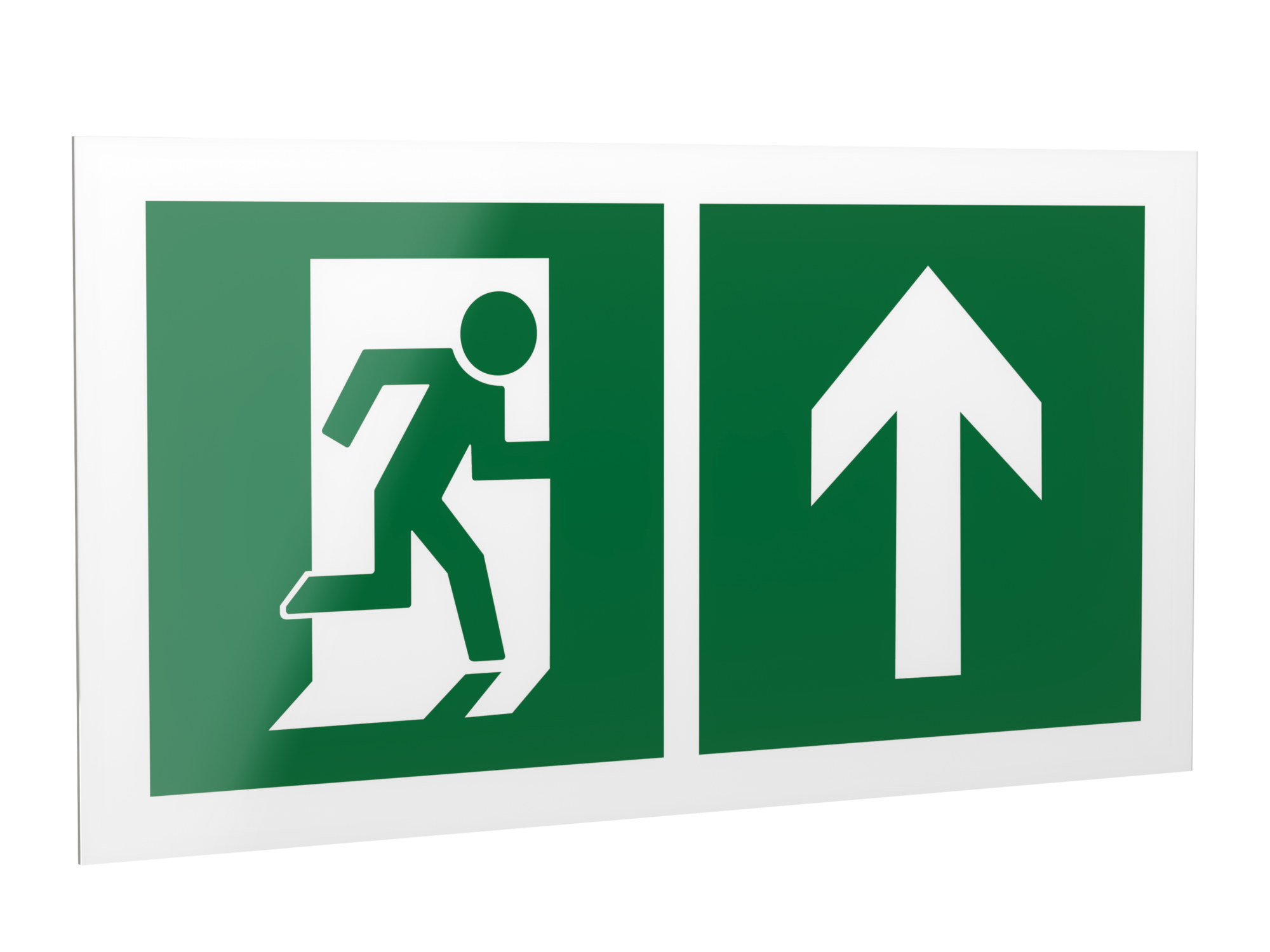 Знак безопасности PP-40205.E38''Напр. к эвакуационному выходу прямо''