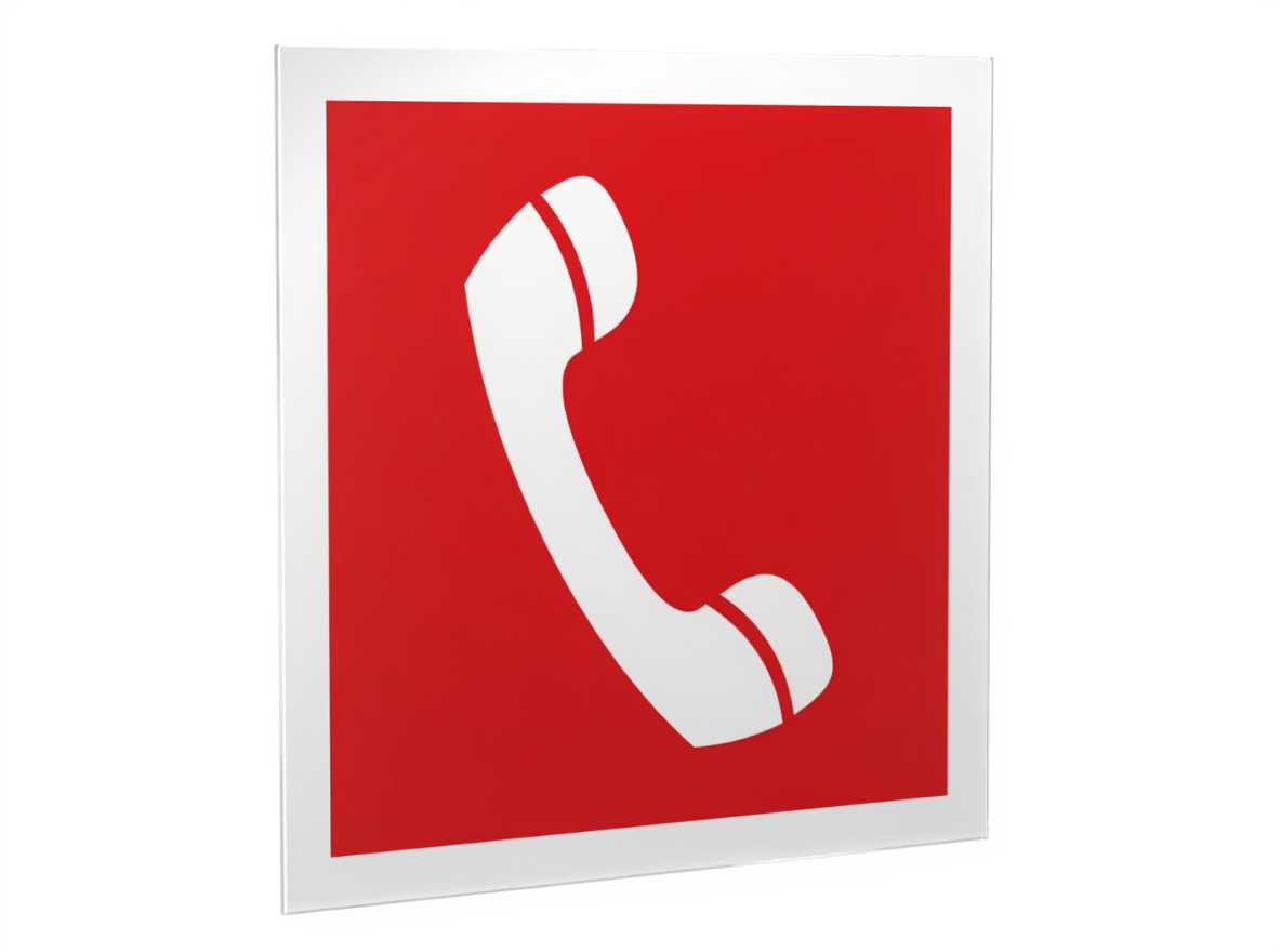 Знак безопасности PS-15164.F05''Телефон для использования при пожаре''