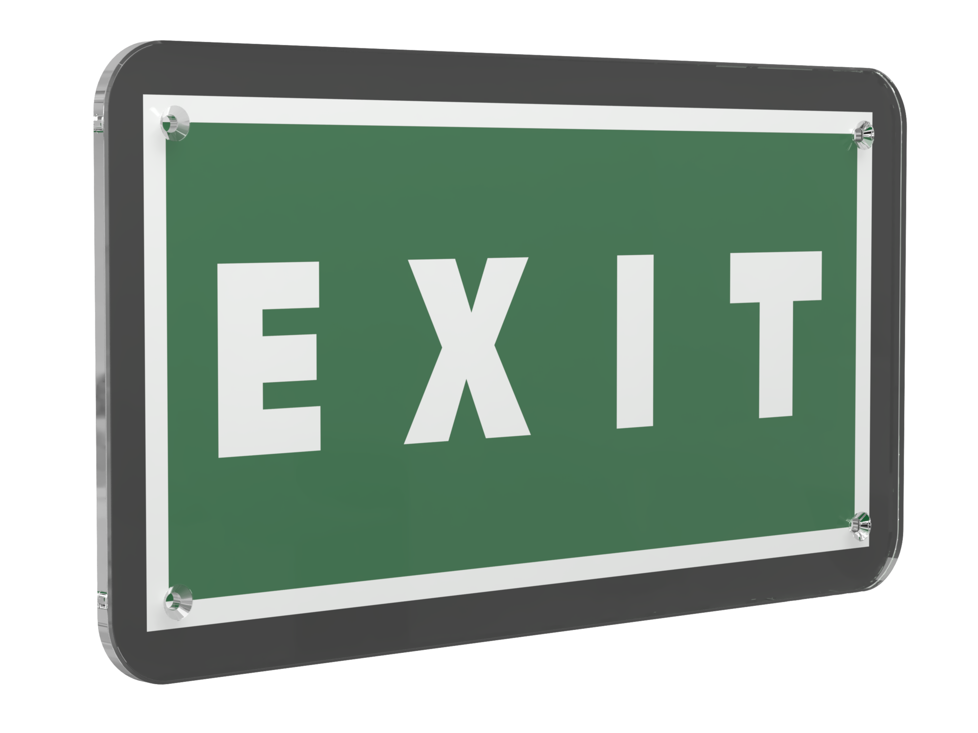 Знак безопасности PS-33186-Black.E25''EXIT''