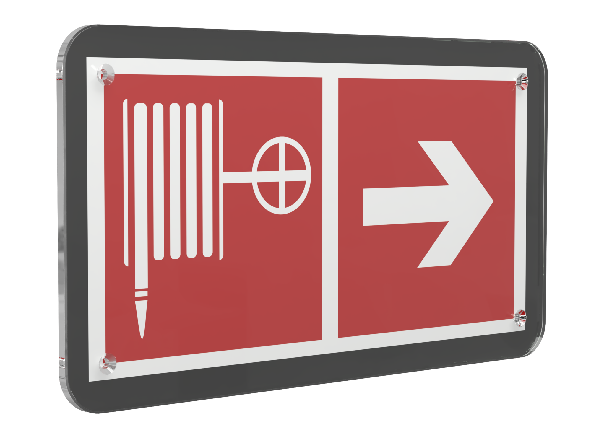 Знак безопасности PS-33186-Black.F31''Указ. движения к пожарному крану направо''