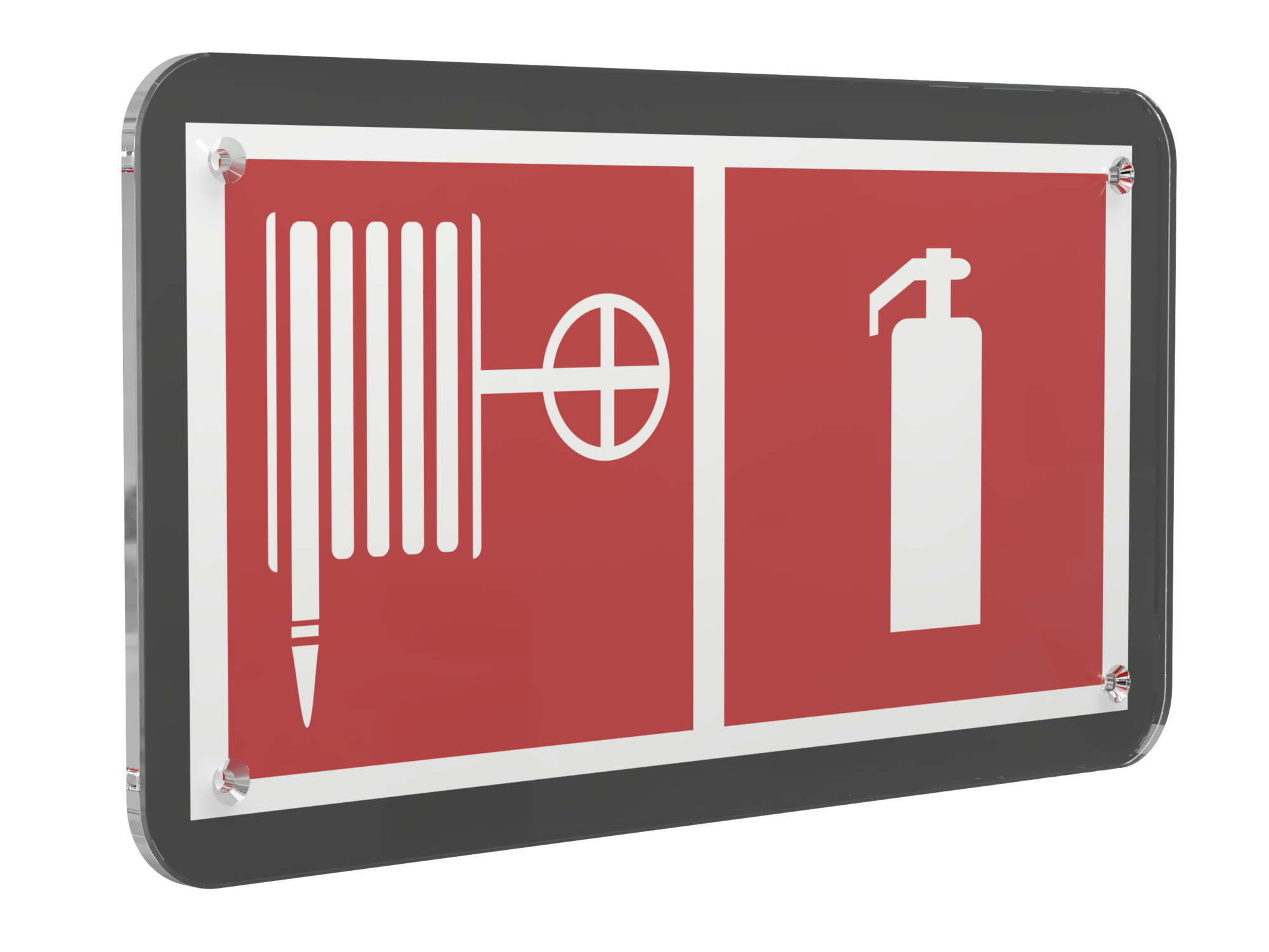 Знак безопасности PS-33186-Black.F35''Пожарный кран и огнетушитель''