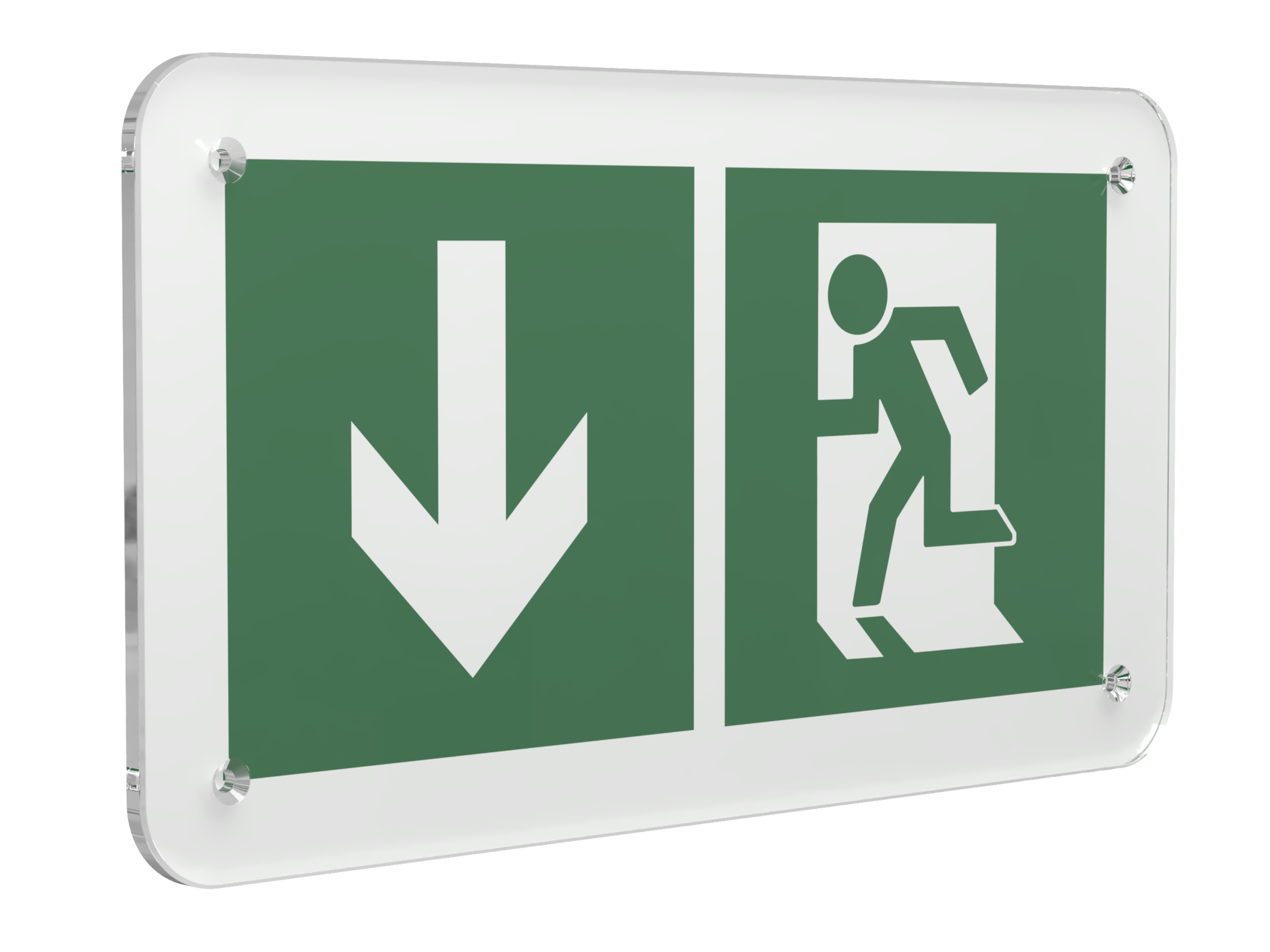 Знак безопасности PS-33186.E40''Указ. двери эвакуац. выхода (левостор.)''