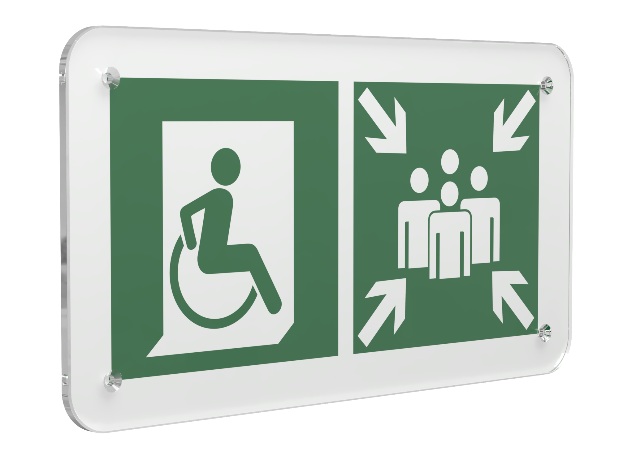 Знак безопасности PS-33186.E74''Пункт (место) сбора для МГН (безоп. зона МГН)''