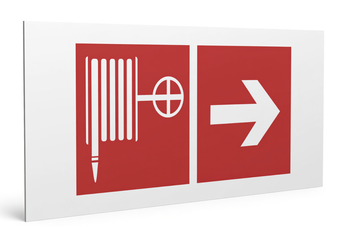 Знак безопасности PS-36164.F31''Указ. движения к пожарному крану направо''